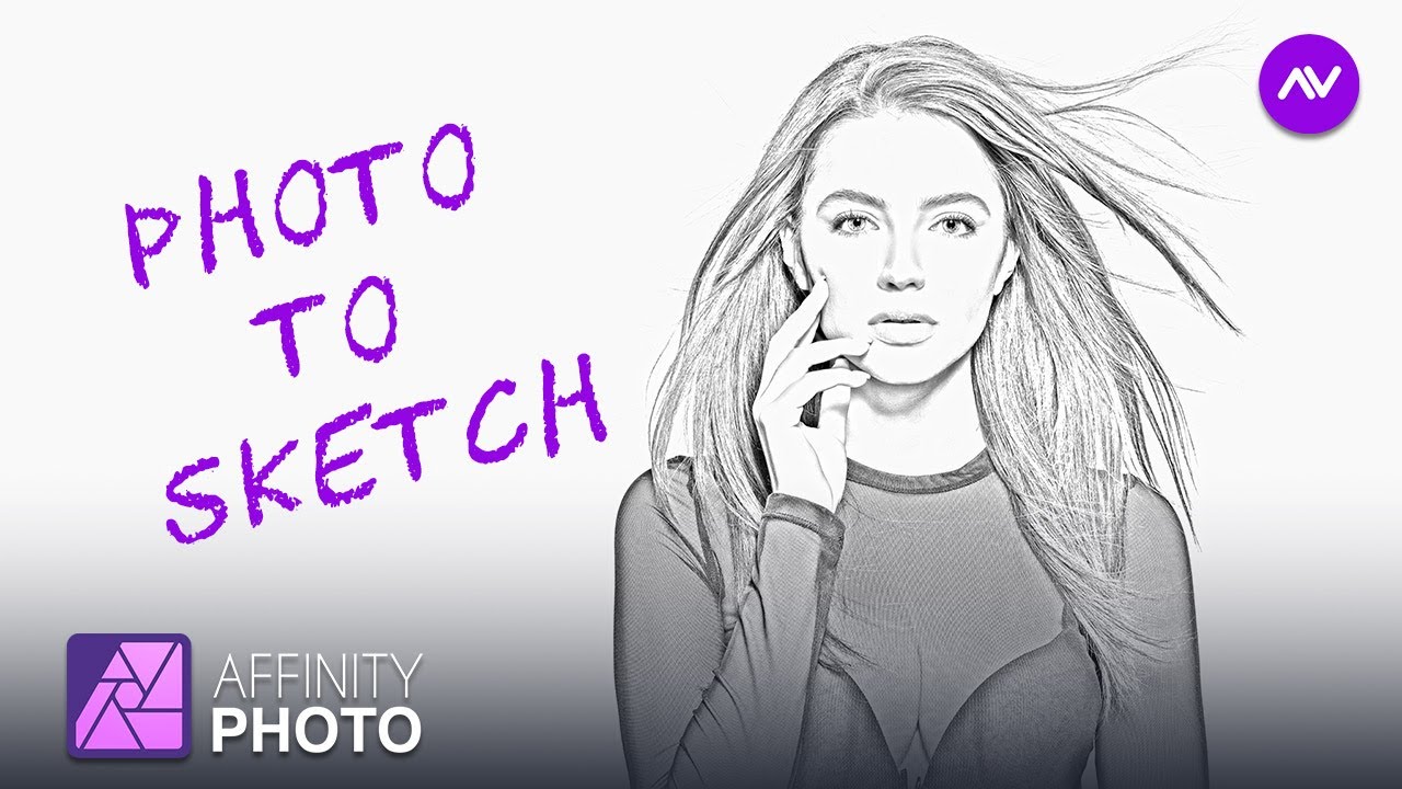 Any Photo To Pencil Sketch (Affinity Photo Tutorial) Turn Image into Pencil Sketch Affinity Photo