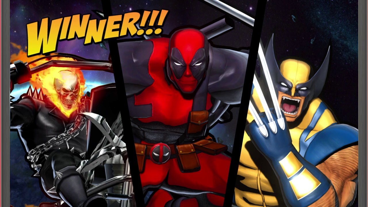 ULTIMATE MARVEL VS. CAPCOM 3 My Favorite Heroes Deadpool,Wolverine,Ghost Rider Gameplay