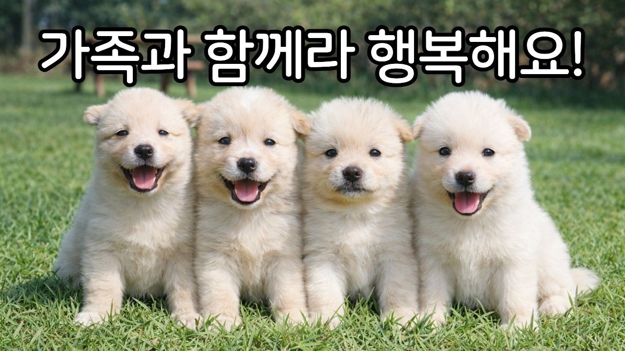 절미야! 니 새끼들 행복하게 잘 살고 있대♥