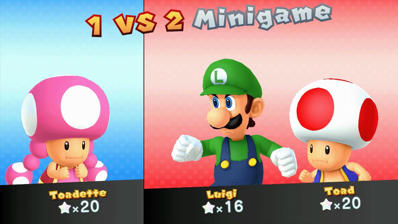 Mario Party 10 - Luigi vs Toad vs Toadette - Airship Central
