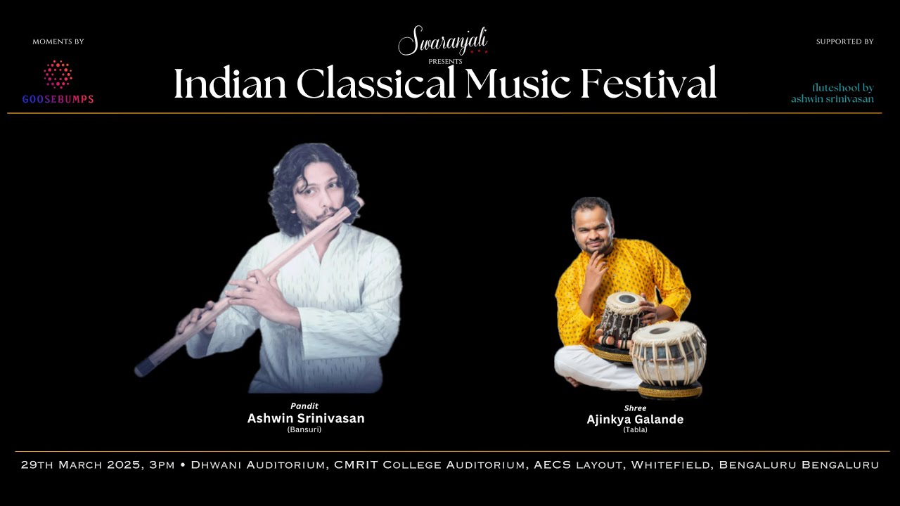 ICMF | Shri. Ashwin Srinivasan (Flute) | Shri. Ajinkya Galande (Tabla)