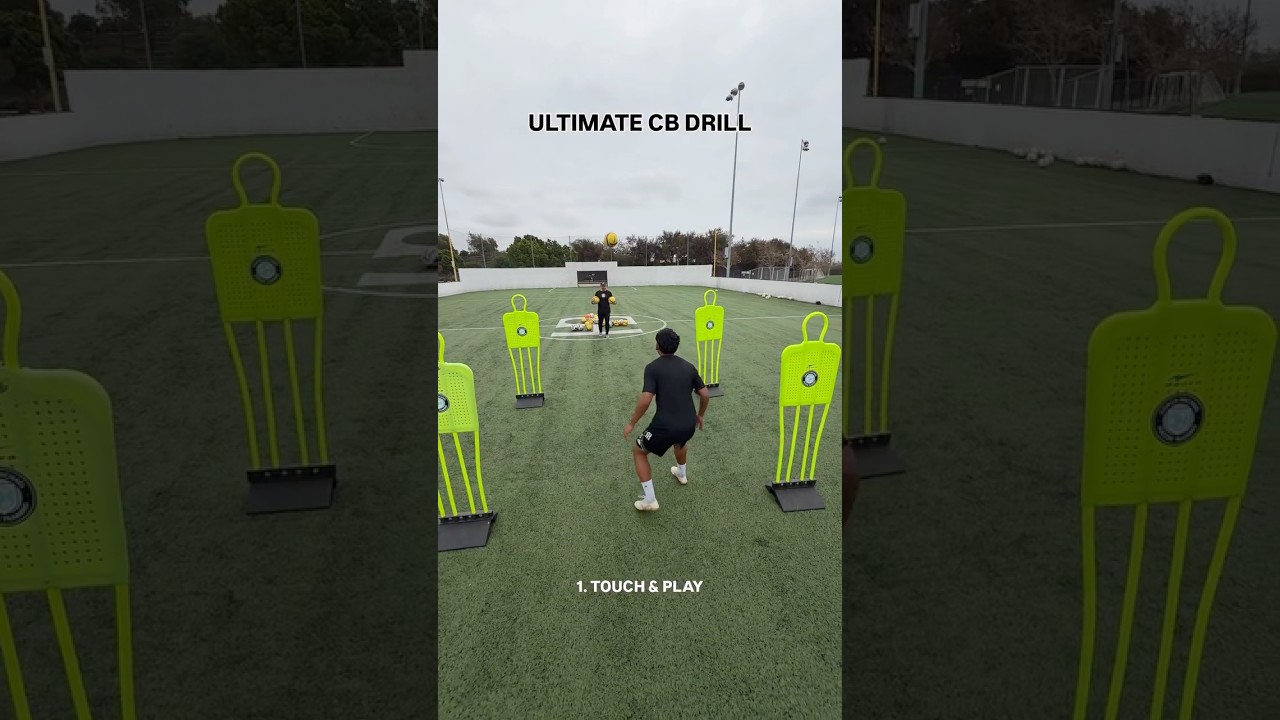 The ultimate test for a center back in ONE drill. #soccer #centerback #defender
