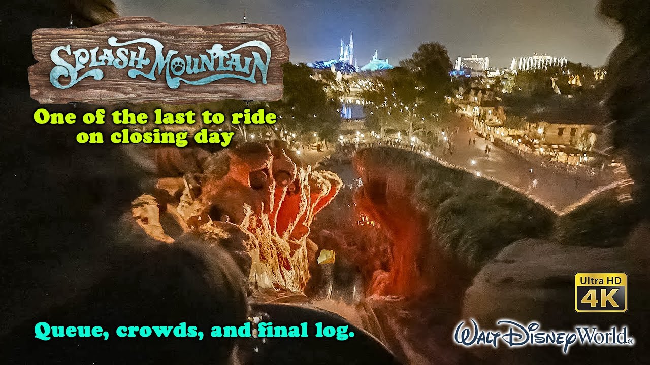 One of the Last to Ever Ride on Splash Mountain 4K POV with Queue Walt Disney World 2023 01 22
