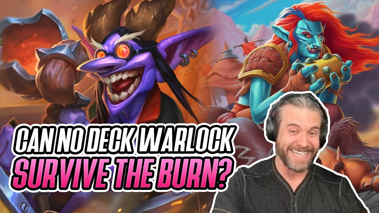 (Hearthstone) Can Empty Deck Warlock Survive Burn Mage?