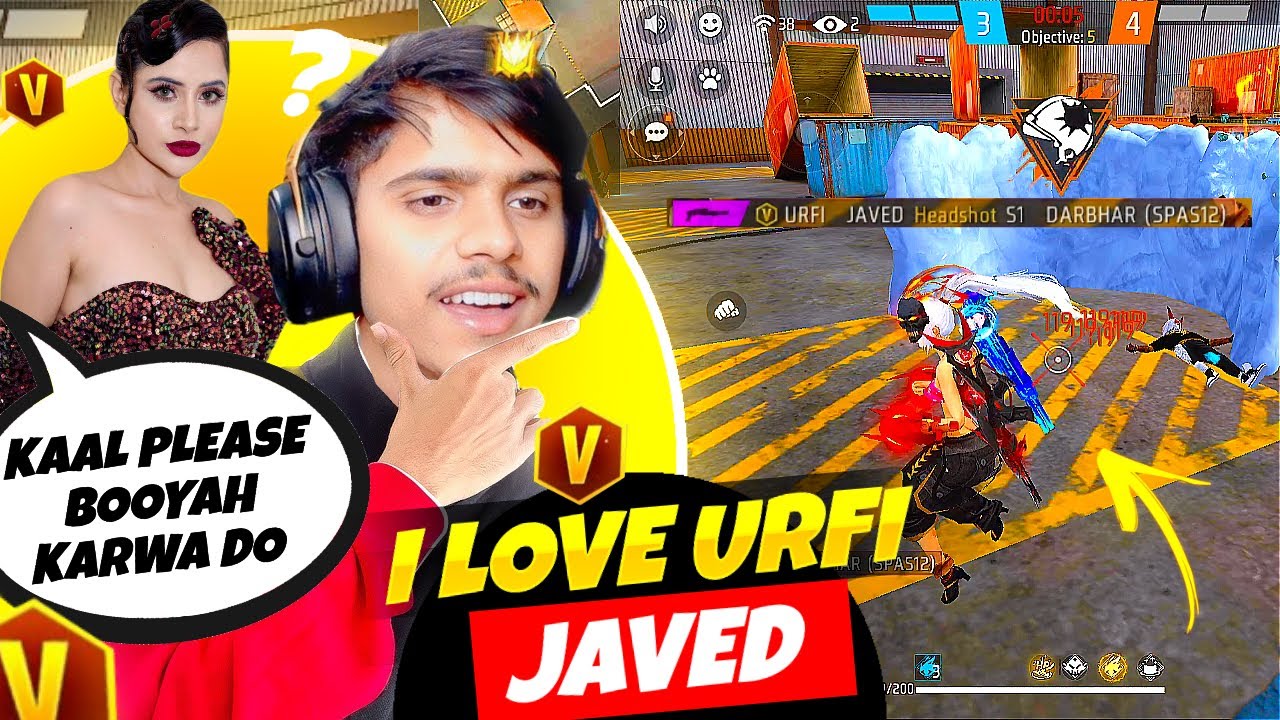 I LOVE URFI JAVED 🥰🥰 || KAAL YT || FREE FIRE GAMPLAY