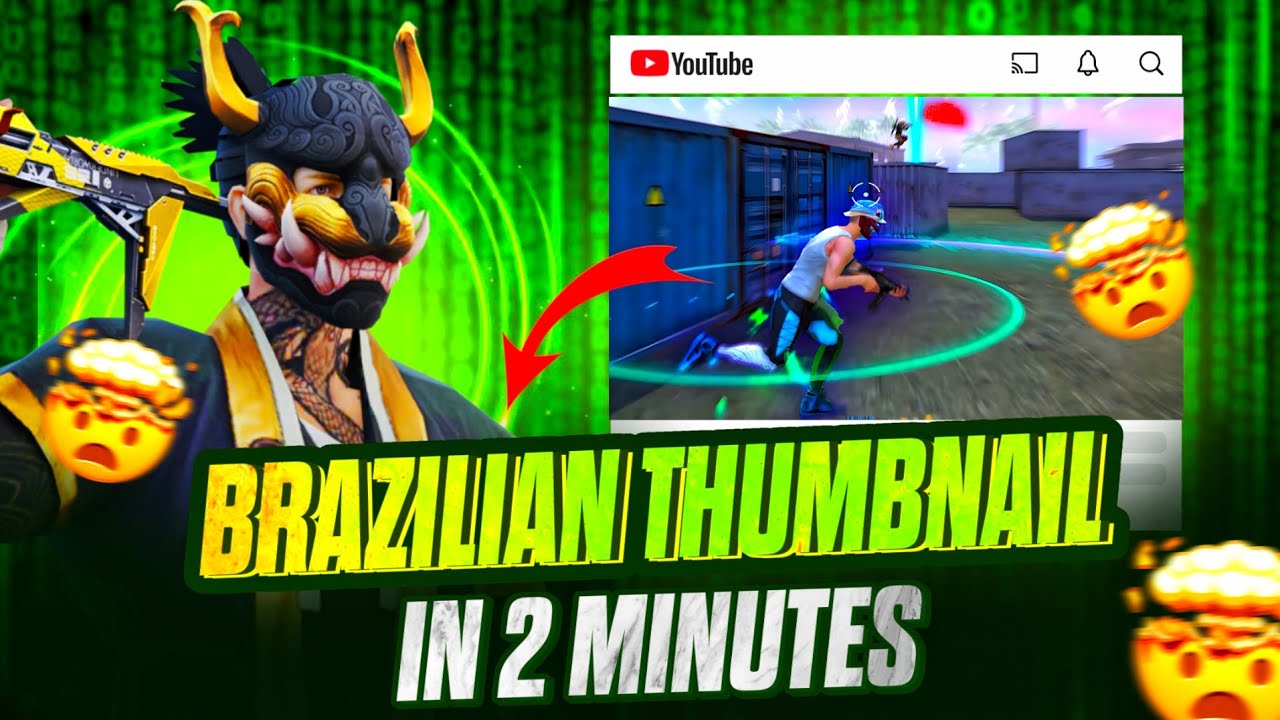How to Make Free Fire Brazilian Thumbnail Like Pro in Just 4 Min ⏱️🔥 (Mobile Editing Tutorial) 