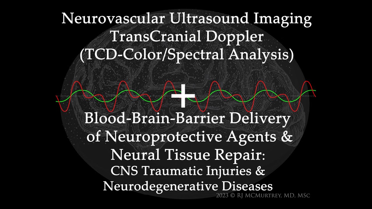 Transcranial Doppler Blood-Brain Barrier Ultrasound Imaging for Neuroprotective Agent Delivery