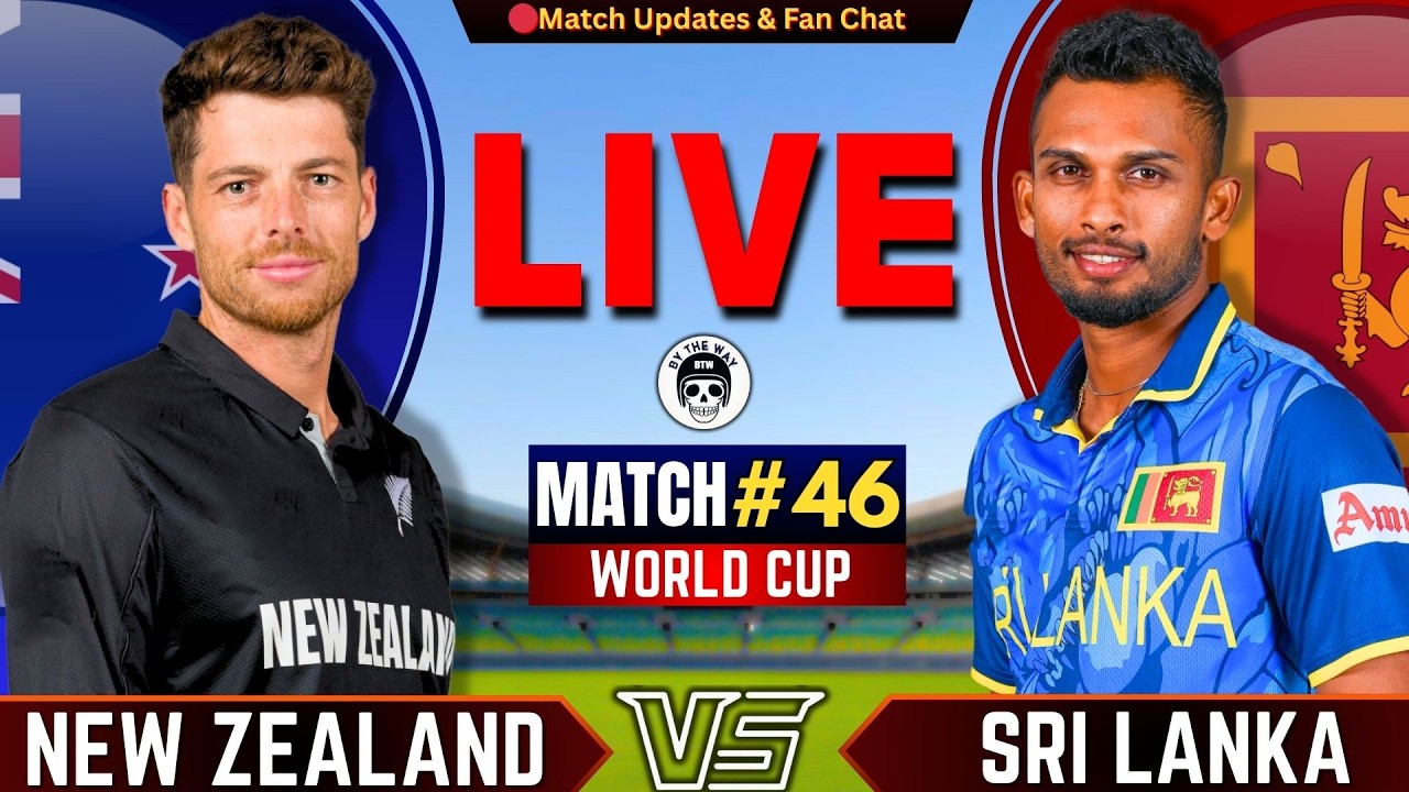 🔴Live: Sri lanka vs New Zealand, 46th Match T20  | Live Cricket match Today | SL  vs NZ Live