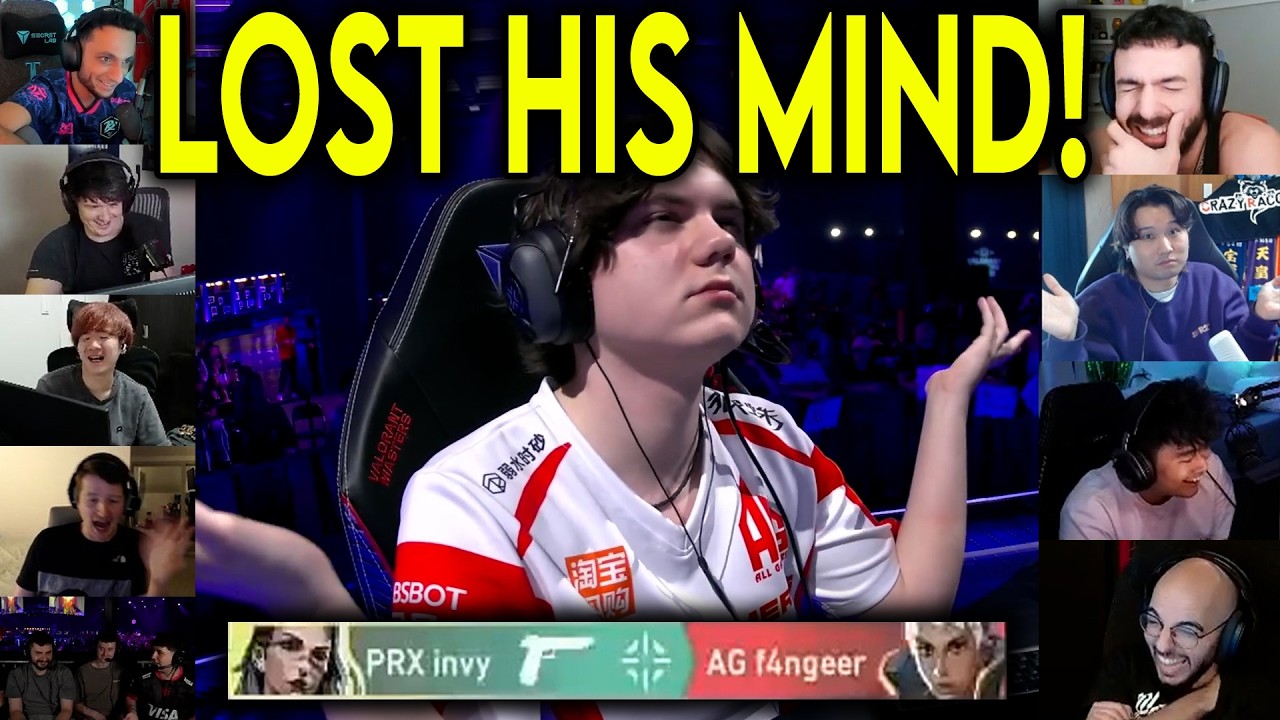 Valorant Streamers React To AG F4ngeer FUNNY Reaction After PRX Invy Killed Him Through Smoke😂