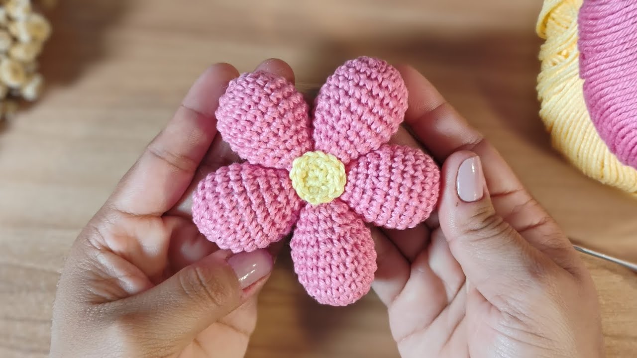 Flor Amigurumi Sem Costura Passo A Passo