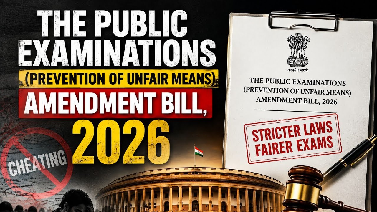 The Public Examinations (Prevention of Unfair Means) Amendment Bill, 2026