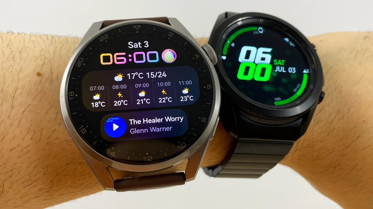 Huawei Watch 3 Pro versus Samsung Galaxy Watch3  (Harmony OS vs. Tizen OS)