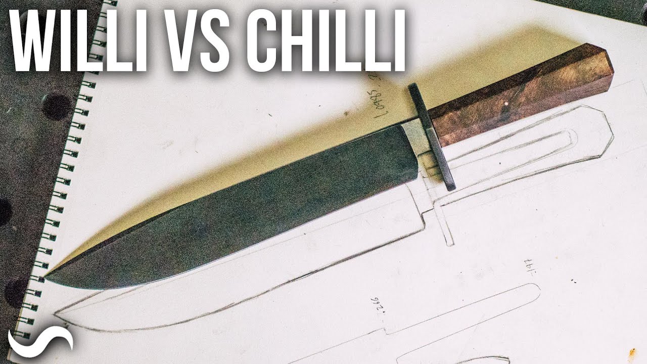 MAKING A BOWIE KNIFE FASTER THAN A POT OF CHILLI !!! Willi vs. The Chilli
