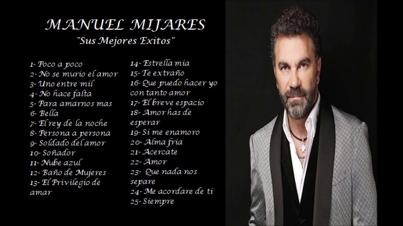Manuel Mijares | SUS MEJORES &Eacute;XITOS - LAS 25 GRANDES CANCIONES 2021