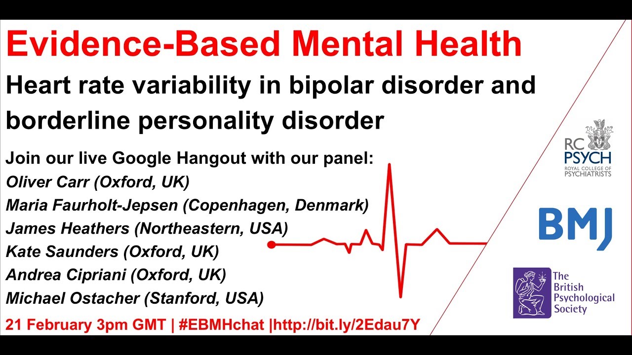 Heart rate variability in bipolar disorder and  borderline personality disorder