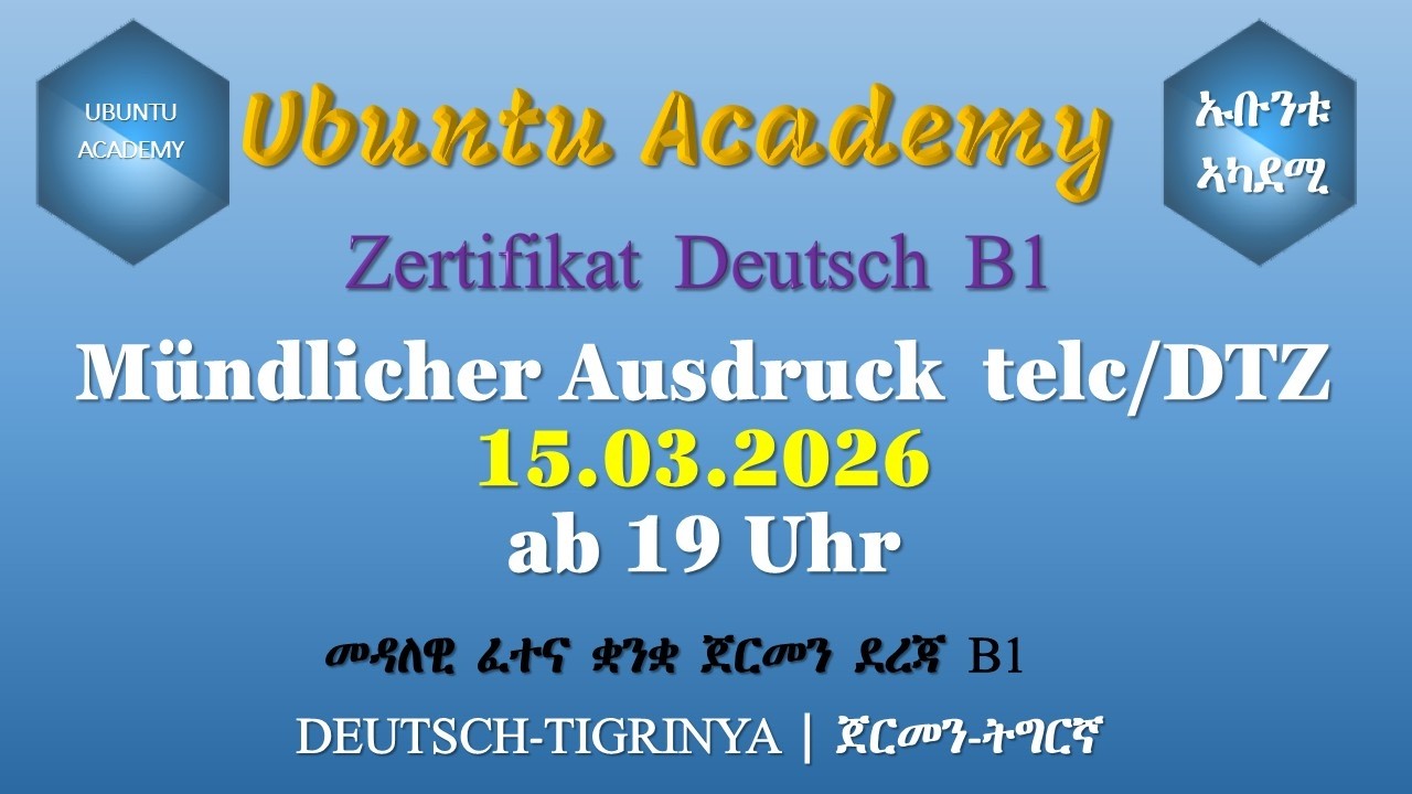 B1 | Sprechen