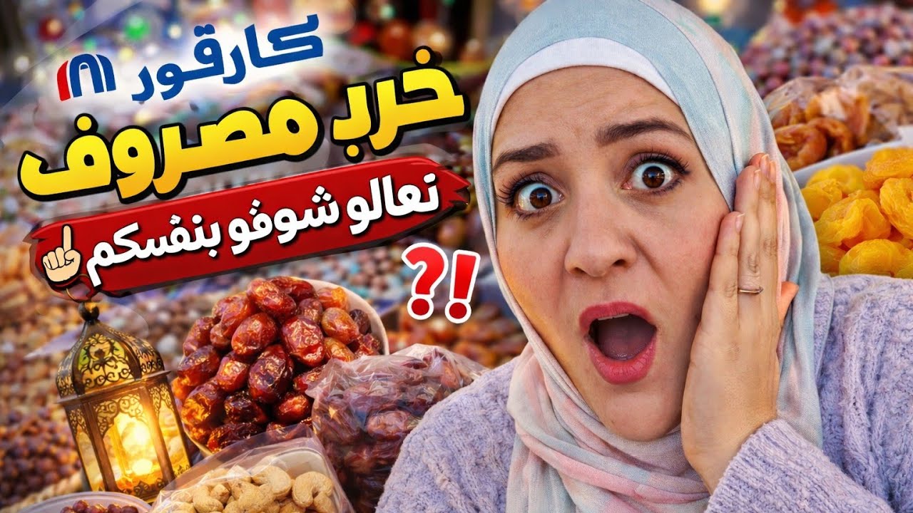 اشتريت ياميش رمضان من كارفور المعادي | الأسعار نار ولا لقطة؟ 🔥 جوله كامله بالاسعار  تروحي ولا بلاش 