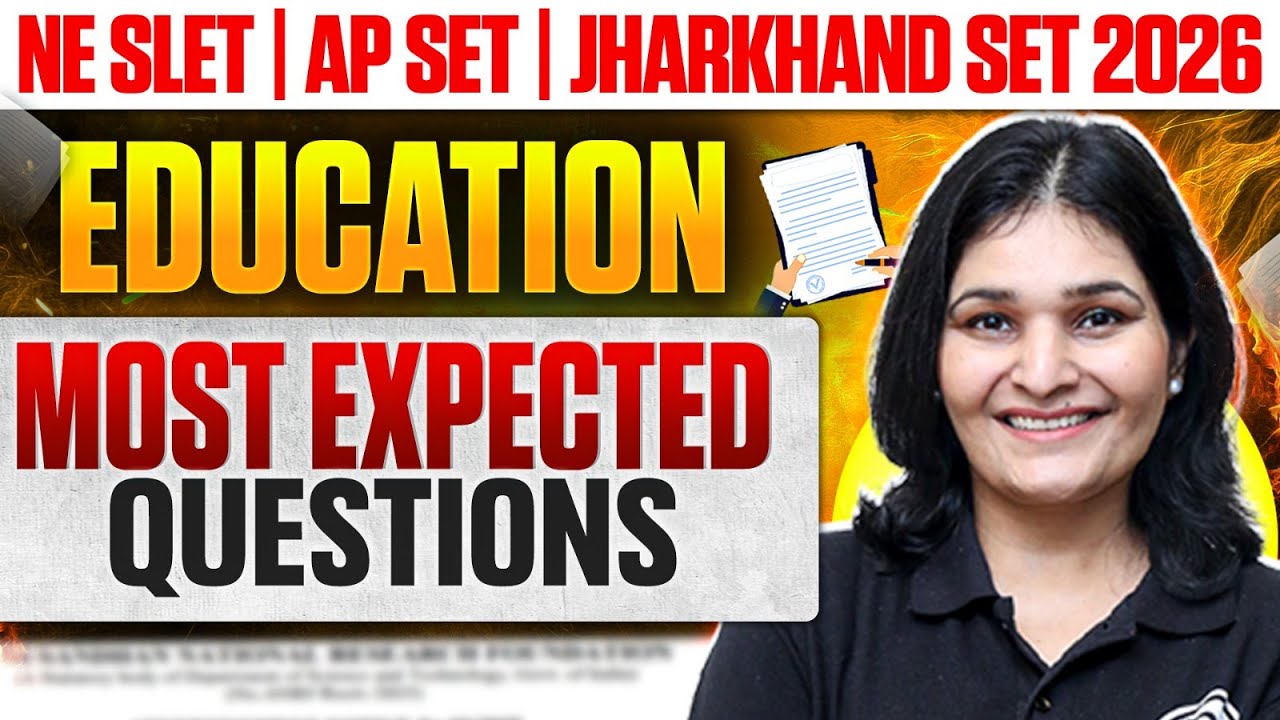 NE SLET 2025 | HP SET | APSET/ Jharkhand 2026 | SET Exam Most Expected Questions | SET Exam 2026