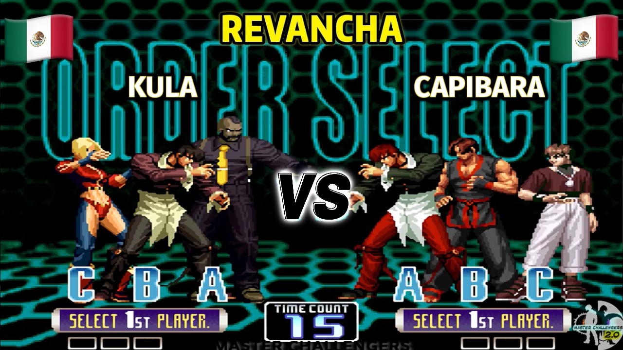 Top Mexicano en dura revancha contra Maestro Plus 🔥 KULA vs CAPIBARA FT10 KOF 2002