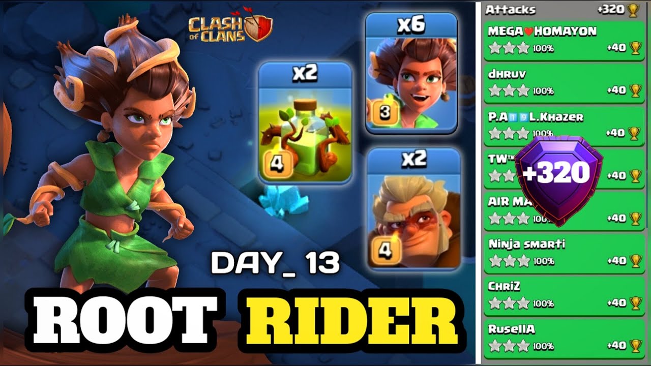 +320✅AFTER UPDATE♦️With RR, Valkyrie, Druid and Overgrowth spell OP Spam Attack TH16 |Clash of clans
