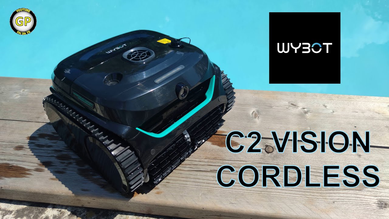 WYBOT C2 Vision Cordless POOL ROBOT 200m2 Floor and Walls 3 hour Autonomy - Unboxing and Test