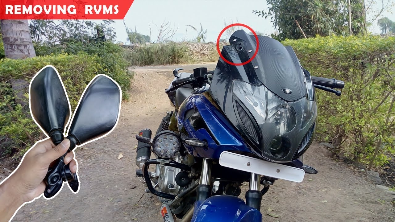 How to remove Pulsar 220's Rear View Mirrors