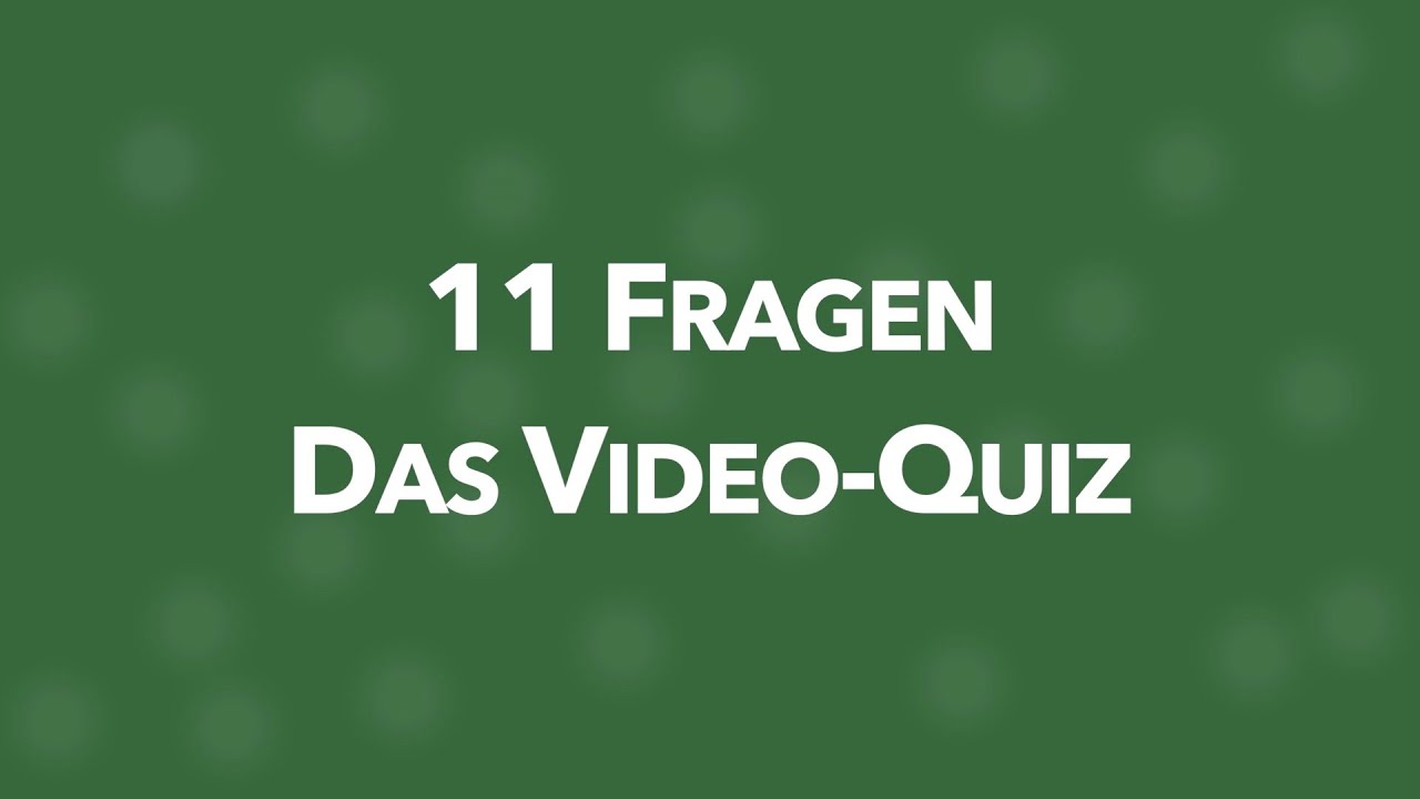 Das Video-Quiz: 11 Fragen #2