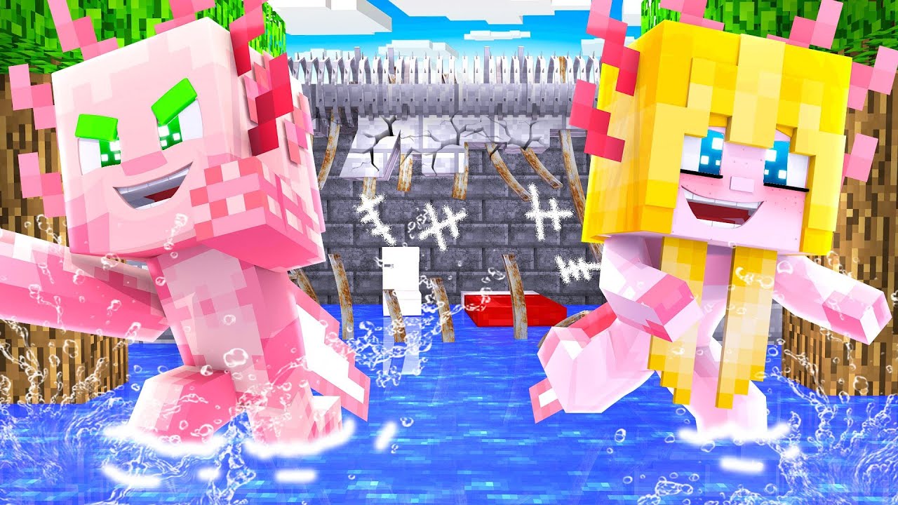 GEFÄNGNIS AUSBRUCH als BABY AXOLOTL?! - Minecraft GEFÄNGNIS