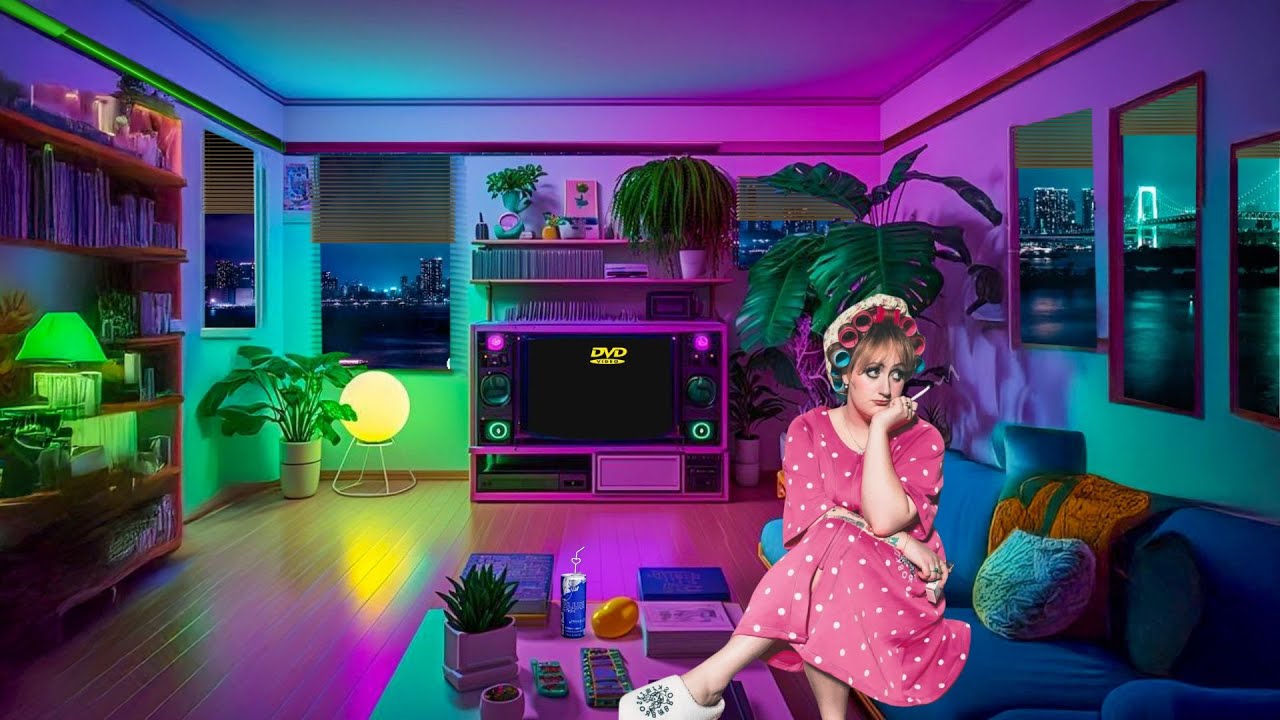 Brittany Broski Recording The Broski Report In The Other Room ASMR | Rain Sounds Relaxation