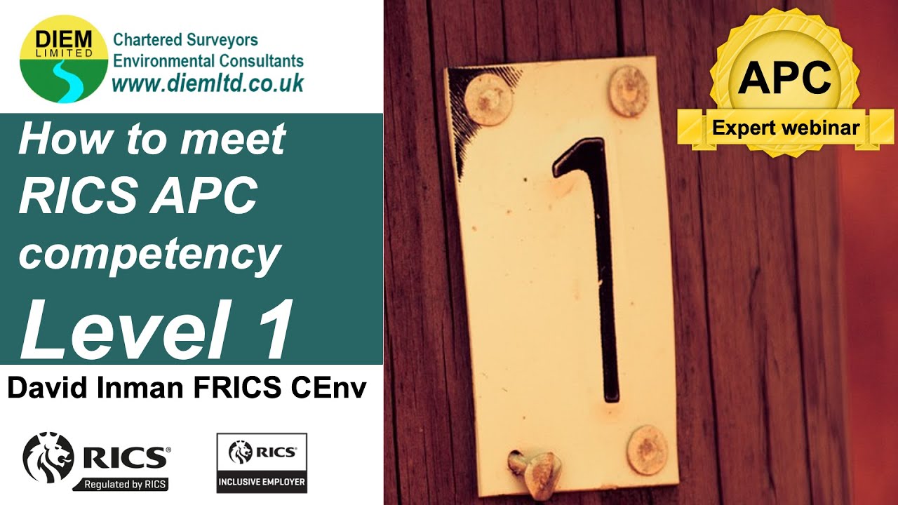 How to meet RICS APC competency Level 1