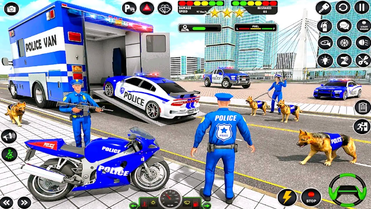 🚓 Police Car Chase Simulator 3D – Real City Cop Pursuit Gameplay (Android)