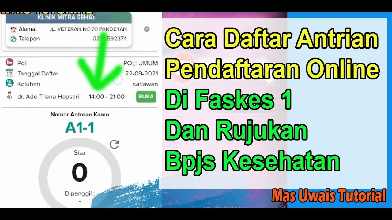 Cara Daftar Antrian Pendaftaran Online Di Faskes 1 Dan Rujukan BPJS Kesehatan