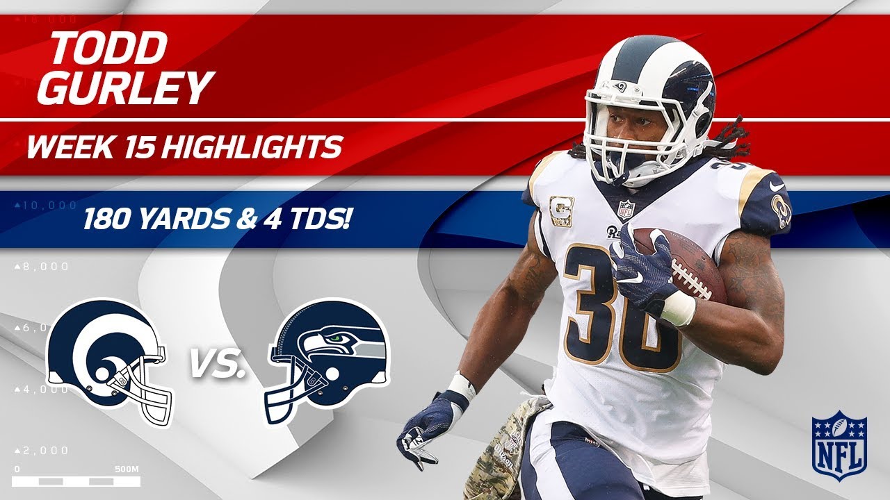 Todd Gurley Highlights | Rams vs. Seahawks | NFL Wk 15 Player Highlights