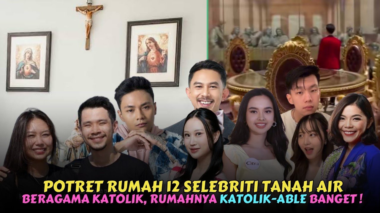 POTRET RUMAH 12 SELEBRITI BERAGAMA KATOLIK DENGAN ORNAMEN KHASNYA, SALIB HINGGA PATUNG BUNDA MARIA