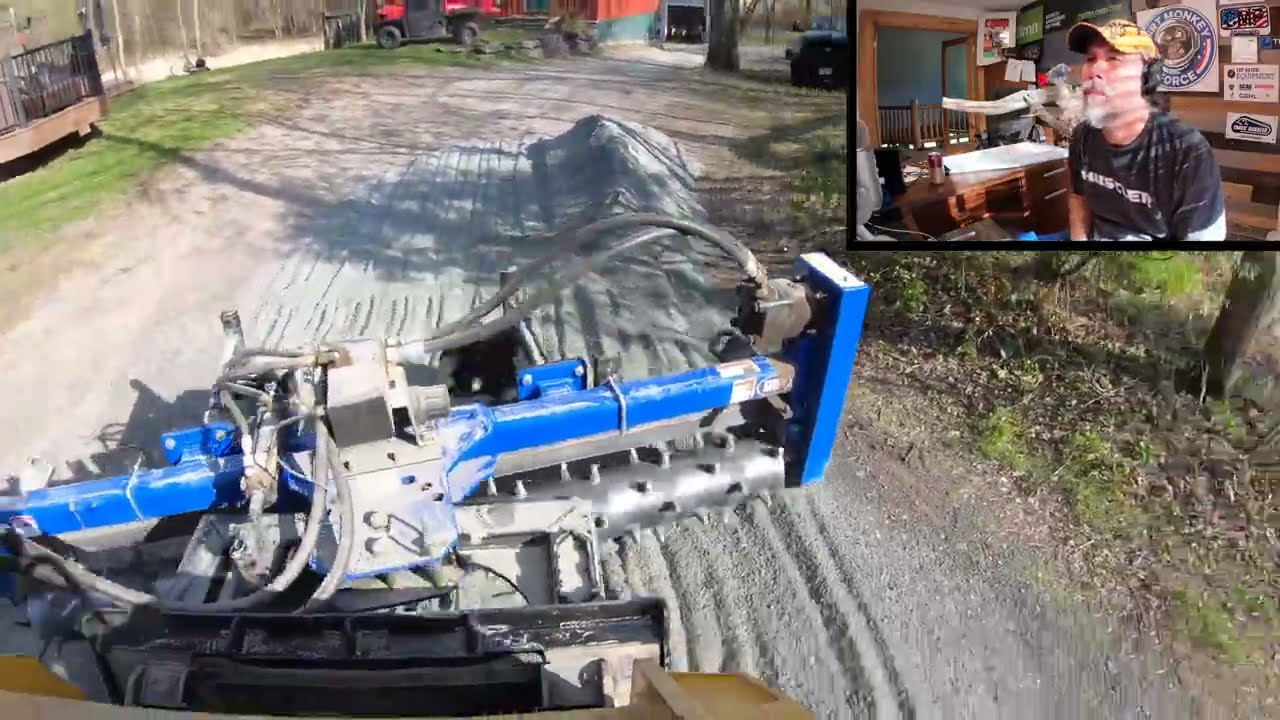 Grading a gravel Driveway to a 