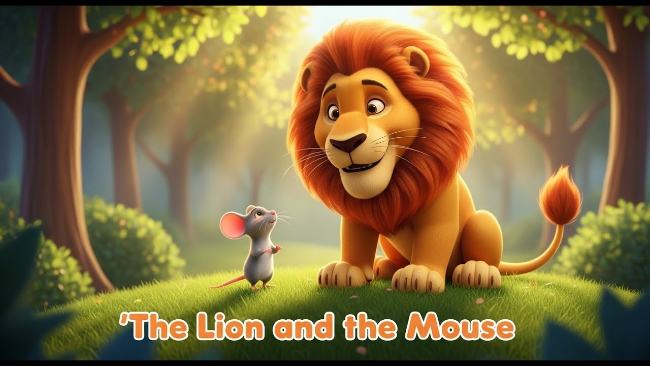 The Lion and the Mouse in English | The Lion and The Mouse | English Moral Stories | Bedtime Stories