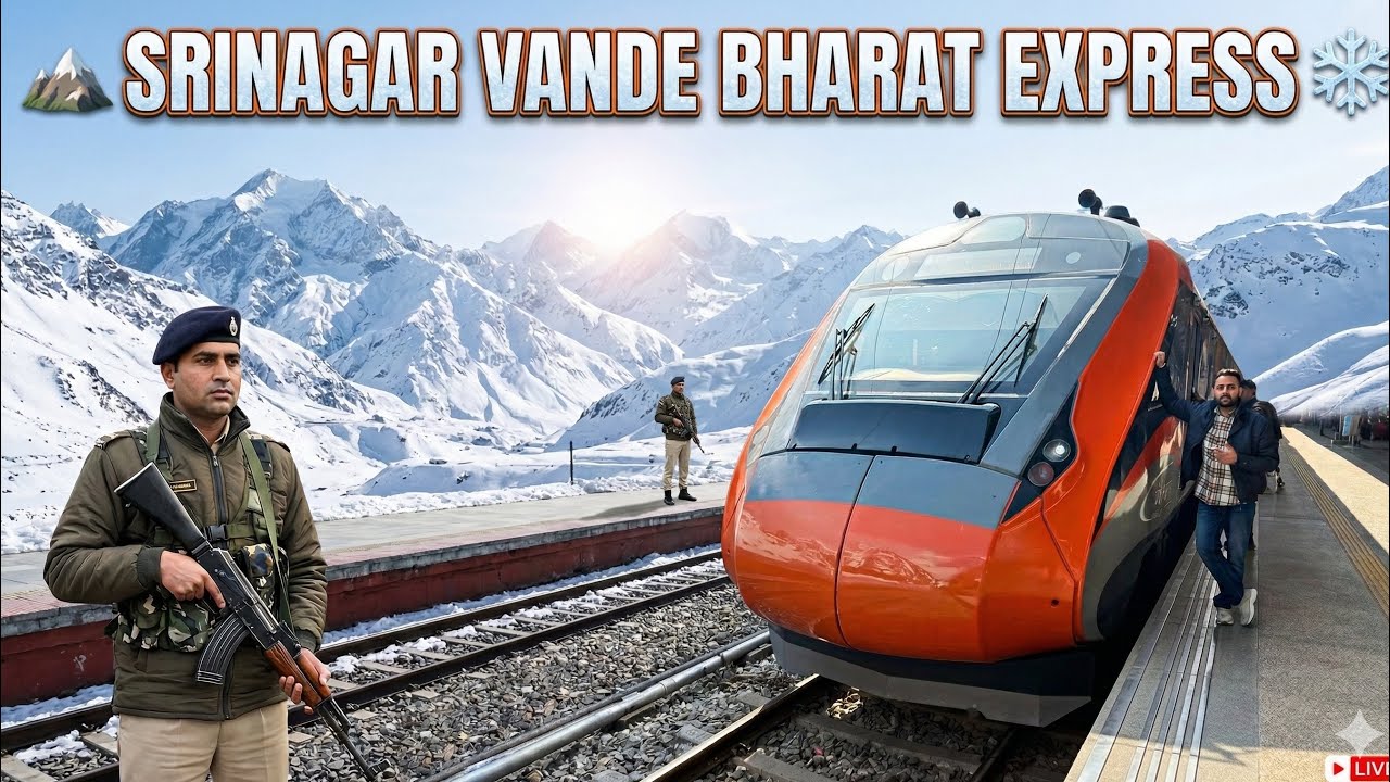 India’s safest Train to Kashmir | Katra to Srinagar Vande Bharat Express | CC Journey with food 