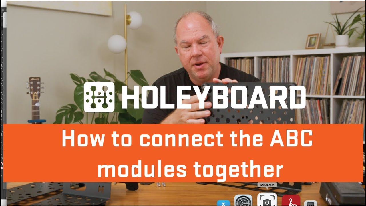 How to connect the Holeyboard ABC Pedalboard modules together, in any configuration