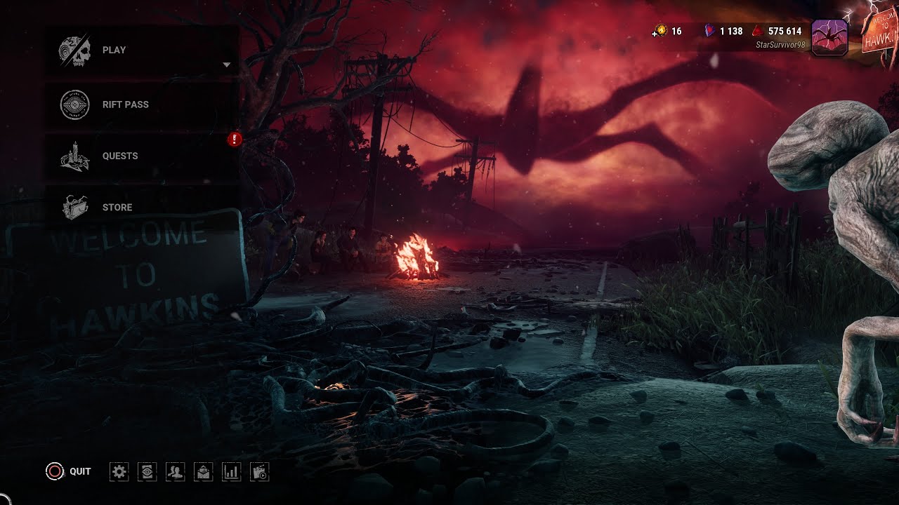 Dead By Daylight | Stranger Things's Main Menu (The Demogorgon)