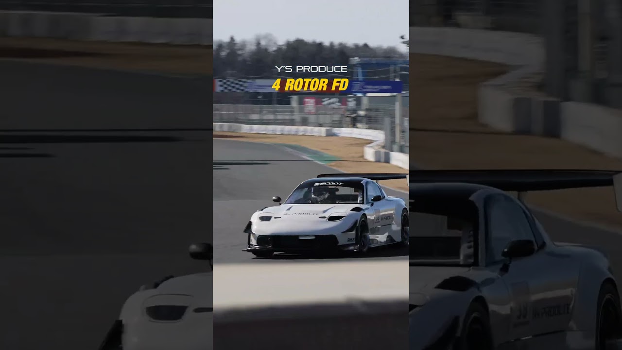 4 ROTOR FD3S at Tsukuba Circuit! Y's Produce RX7 #TimeAttack car 🔊🔊
