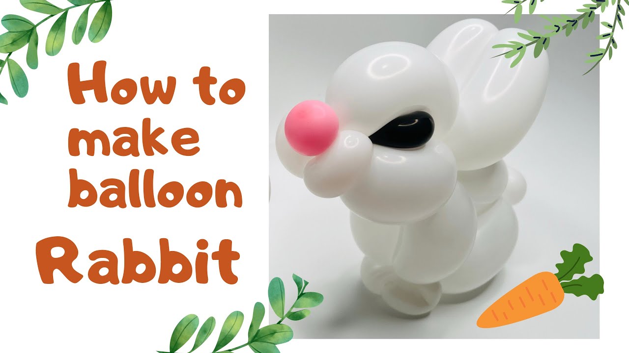 【氣球師米奇】#13 How to make balloon rabbit 氣球教學小白兔