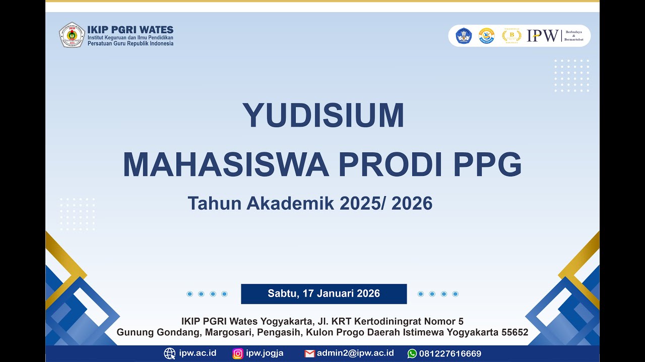 Yudisium Mahasiswa Prodi PPG 2026