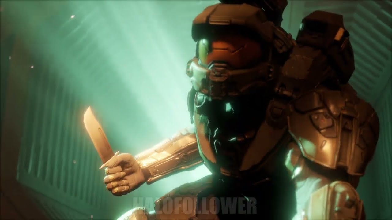 Master Chief fights the halo 3 rat