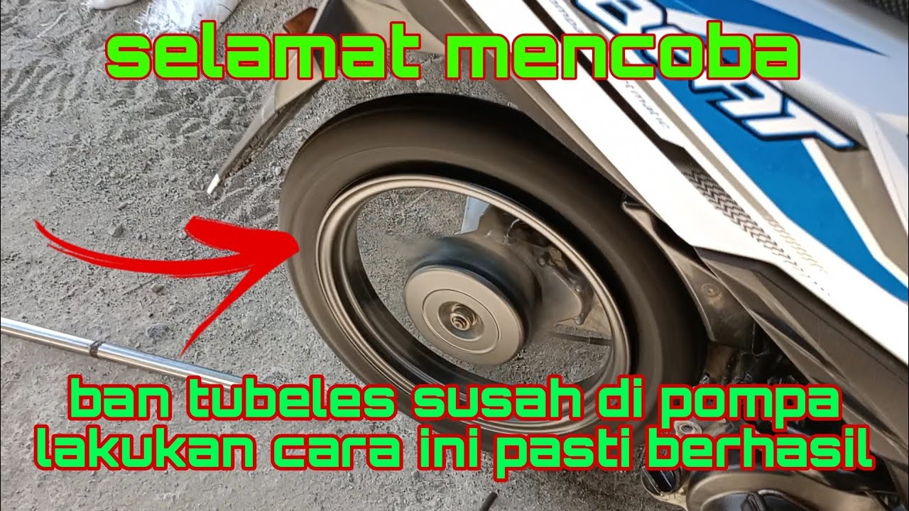 cara isi angin ban tubeless//ban tubeless susah di pompa//part2
