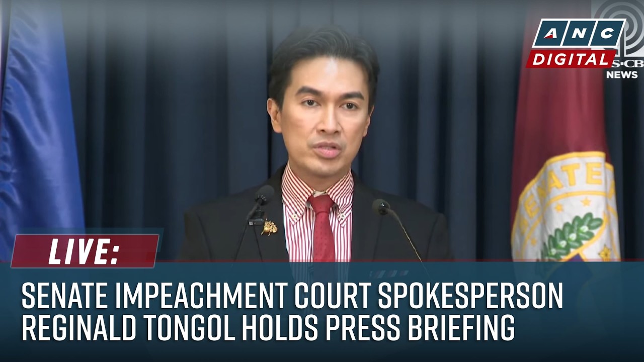 LIVE: Senate impeachment court spokesperson Reginald Tongol holds press briefing | August 5, 2026
