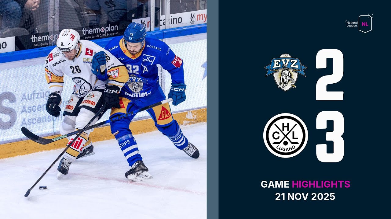 EV Zug vs. HC Lugano - Game Highlights