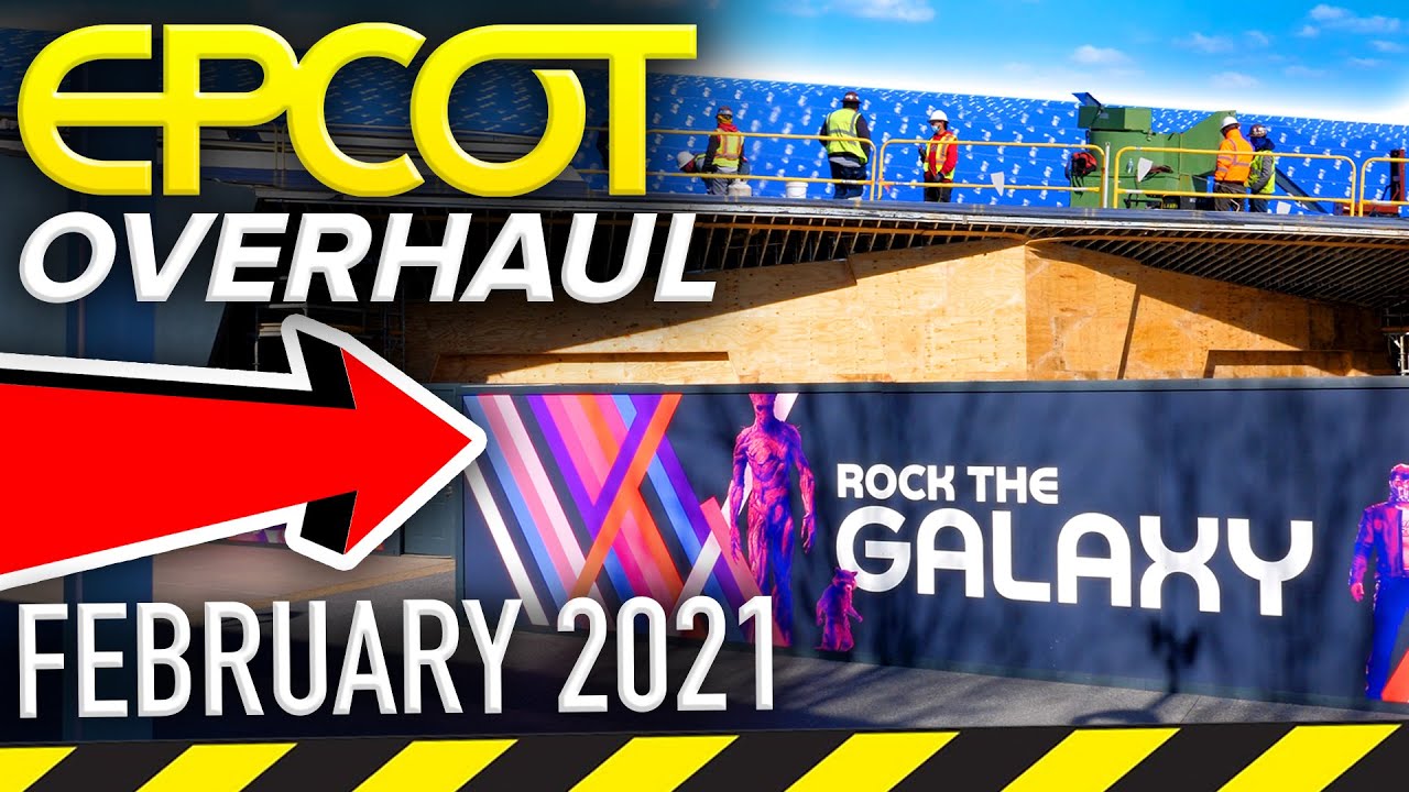 Guardians Coaster ENTRANCE ENCLOSED! 🚧 - February 2021 EPCOT Construction Update