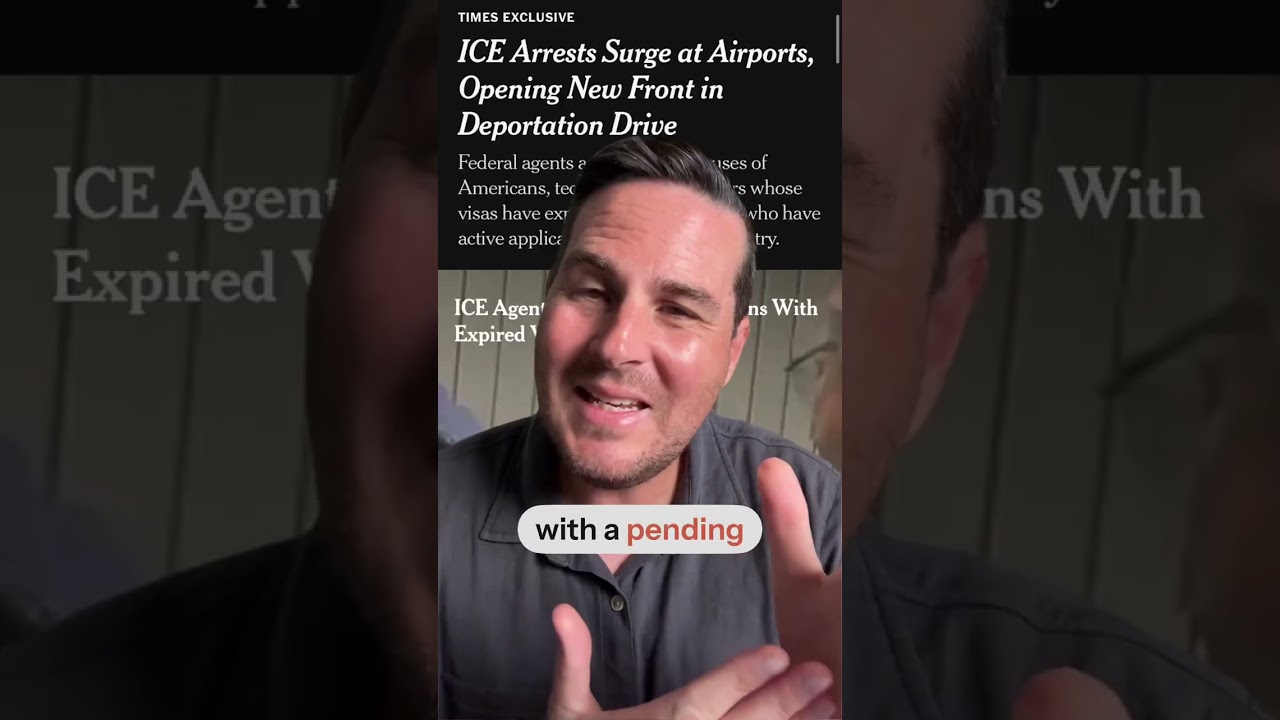 ICE agents are now arresting immigrants with expired visas at airports, including people with