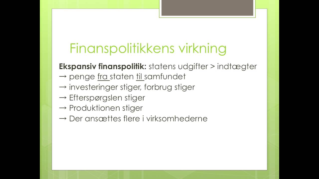 6: Finanspolitik