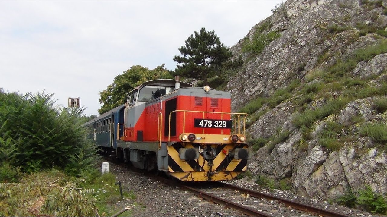 MÁV 478 329-cel a bezárt Veszprém-Lepsény vasútvonalon
